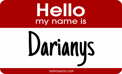 Hello my name is Darianys png download