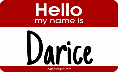 Hello my name is Darice png download