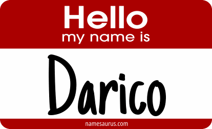 Hello my name is Darico png download