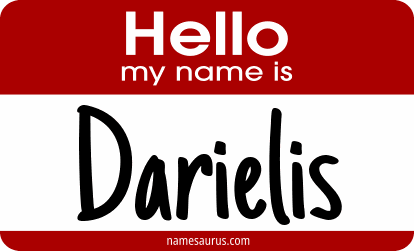 Hello my name is Darielis png download