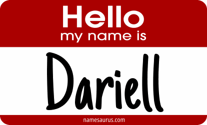 Hello my name is Dariell png download