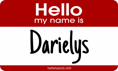 Hello my name is Darielys png download
