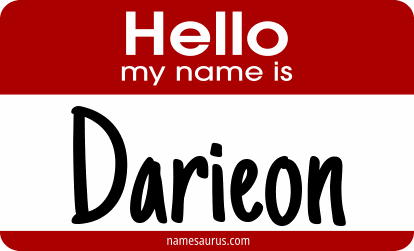 Hello my name is Darieon png download