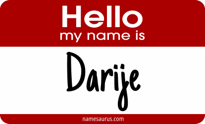 Hello my name is Darije png download