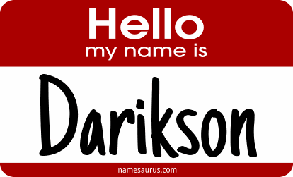 Hello my name is Darikson png download