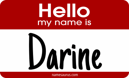 Hello my name is Darine png download