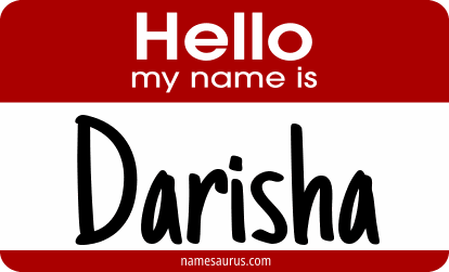 Hello my name is Darisha png download