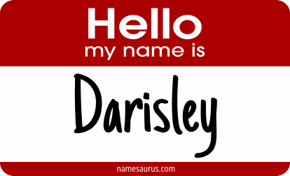 Hello my name is Darisley png download
