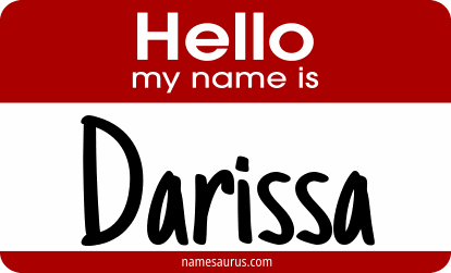 Hello my name is Darissa png download