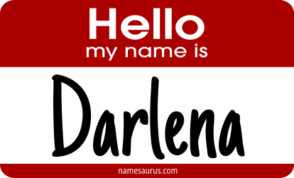 Hello my name is Darlena png download