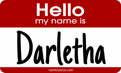 Hello my name is Darletha png download