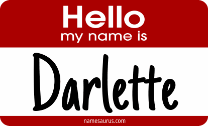 Hello my name is Darlette png download