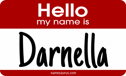 Hello my name is Darnella png download