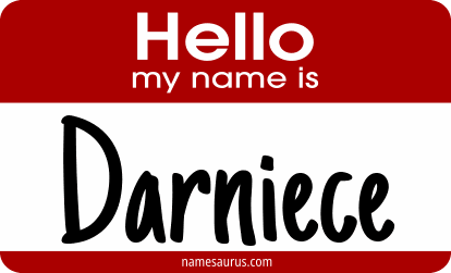 Hello my name is Darniece png download