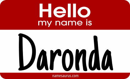 Hello my name is Daronda png download