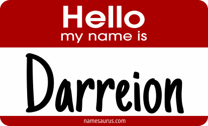 Hello my name is Darreion png download