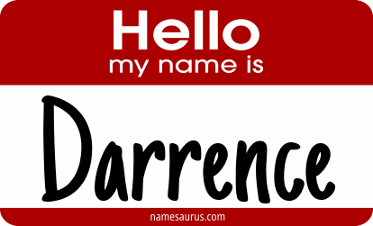 Hello my name is Darrence png download