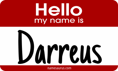 Hello my name is Darreus png download