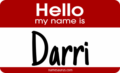 Hello my name is Darri png download