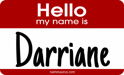 Hello my name is Darriane png download
