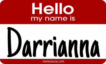 Hello my name is Darrianna png download