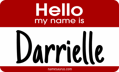 Hello my name is Darrielle png download