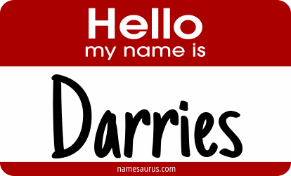 Hello my name is Darries png download