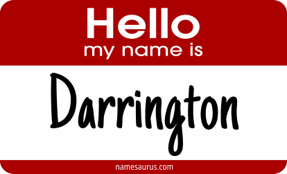 Hello my name is Darrington png download
