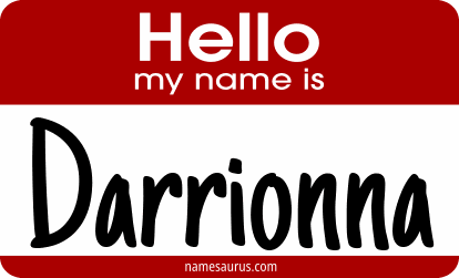 Hello my name is Darrionna png download