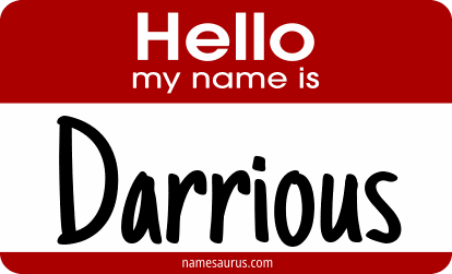 Hello my name is Darrious png download