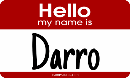 Hello my name is Darro png download