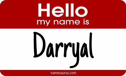 Hello my name is Darryal png download