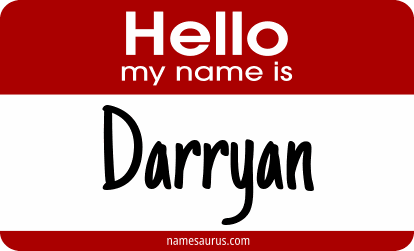 Hello my name is Darryan png download