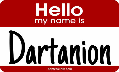 Hello my name is Dartanion png download