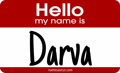 Hello my name is Darva png download
