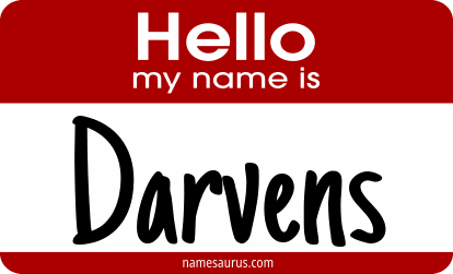 Hello my name is Darvens png download