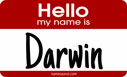 Hello my name is Darwin png download