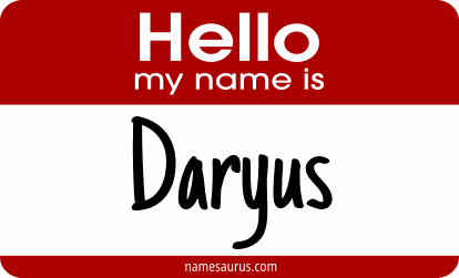 Hello my name is Daryus png download