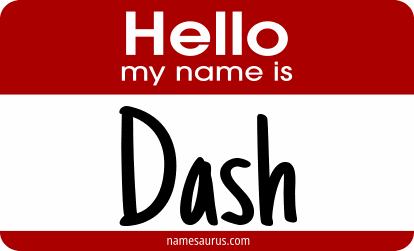 Hello my name is Dash png download