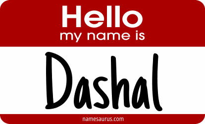 Hello my name is Dashal png download