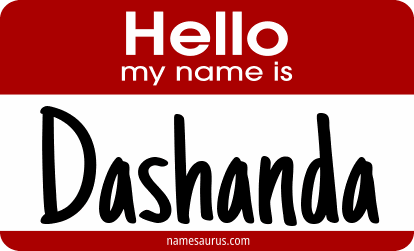 Hello my name is Dashanda png download