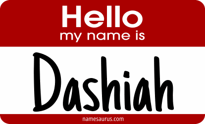 Hello my name is Dashiah png download