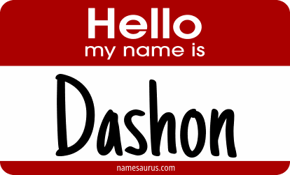 Hello my name is Dashon png download