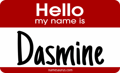 Hello my name is Dasmine png download