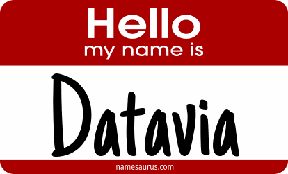 Hello my name is Datavia png download