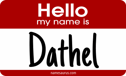 Hello my name is Dathel png download