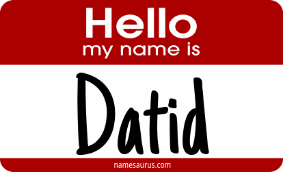 Hello my name is Datid png download