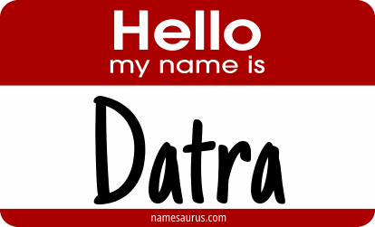 Hello my name is Datra png download