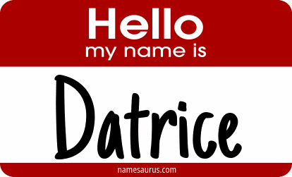 Hello my name is Datrice png download