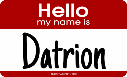 Hello my name is Datrion png download